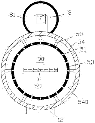 A shock-absorbing tea drying device with an airflow filter