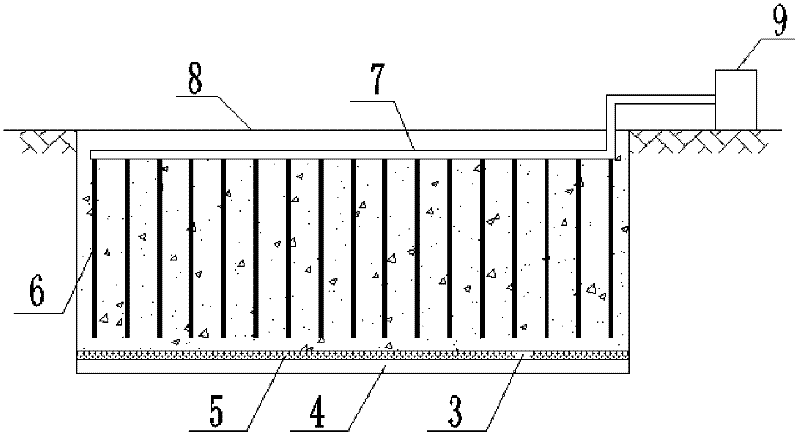 Dehydration drying method capable of improving bearing capacity of dredged sediment stock dump