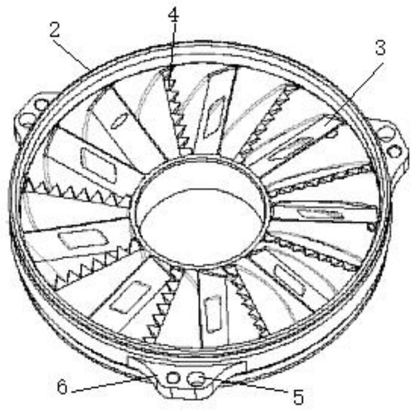 Blade structure for reducing noise and air loss of hydraulic retarder