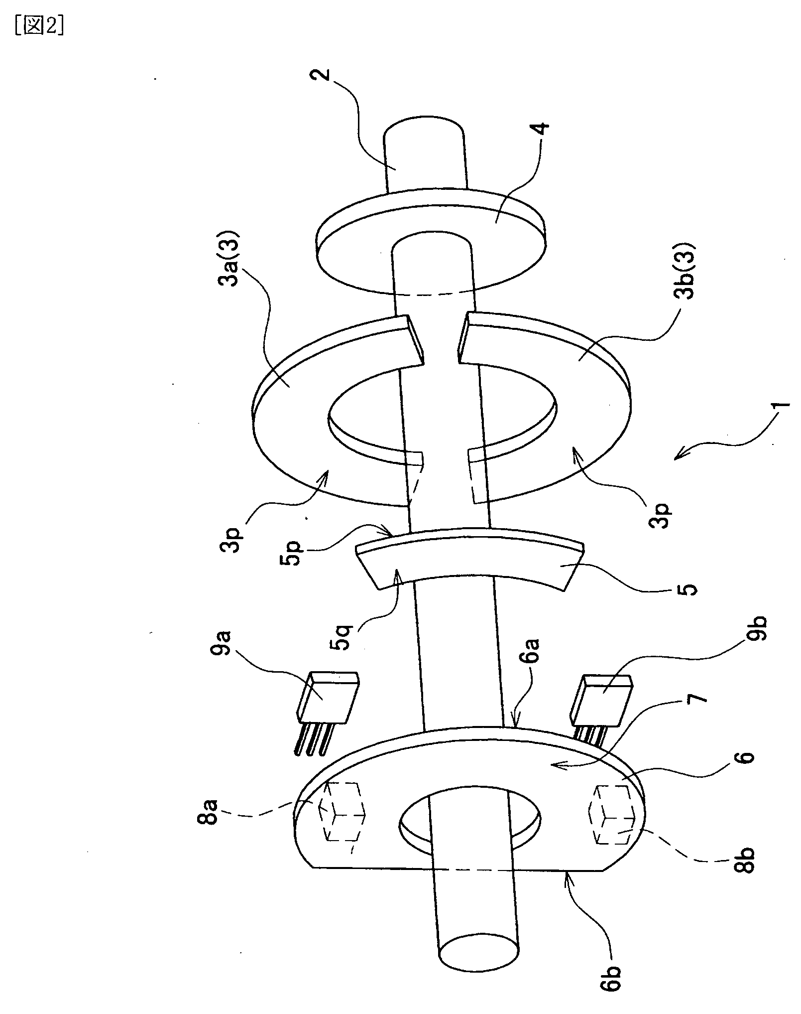 Rotation angle detection device