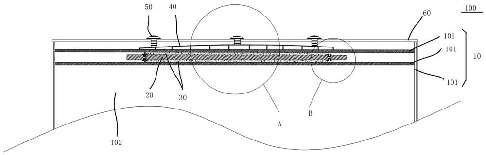 High-thermal-conductivity steam disinfection furnace shell assembly for oxford fabric, and steam disinfection furnace