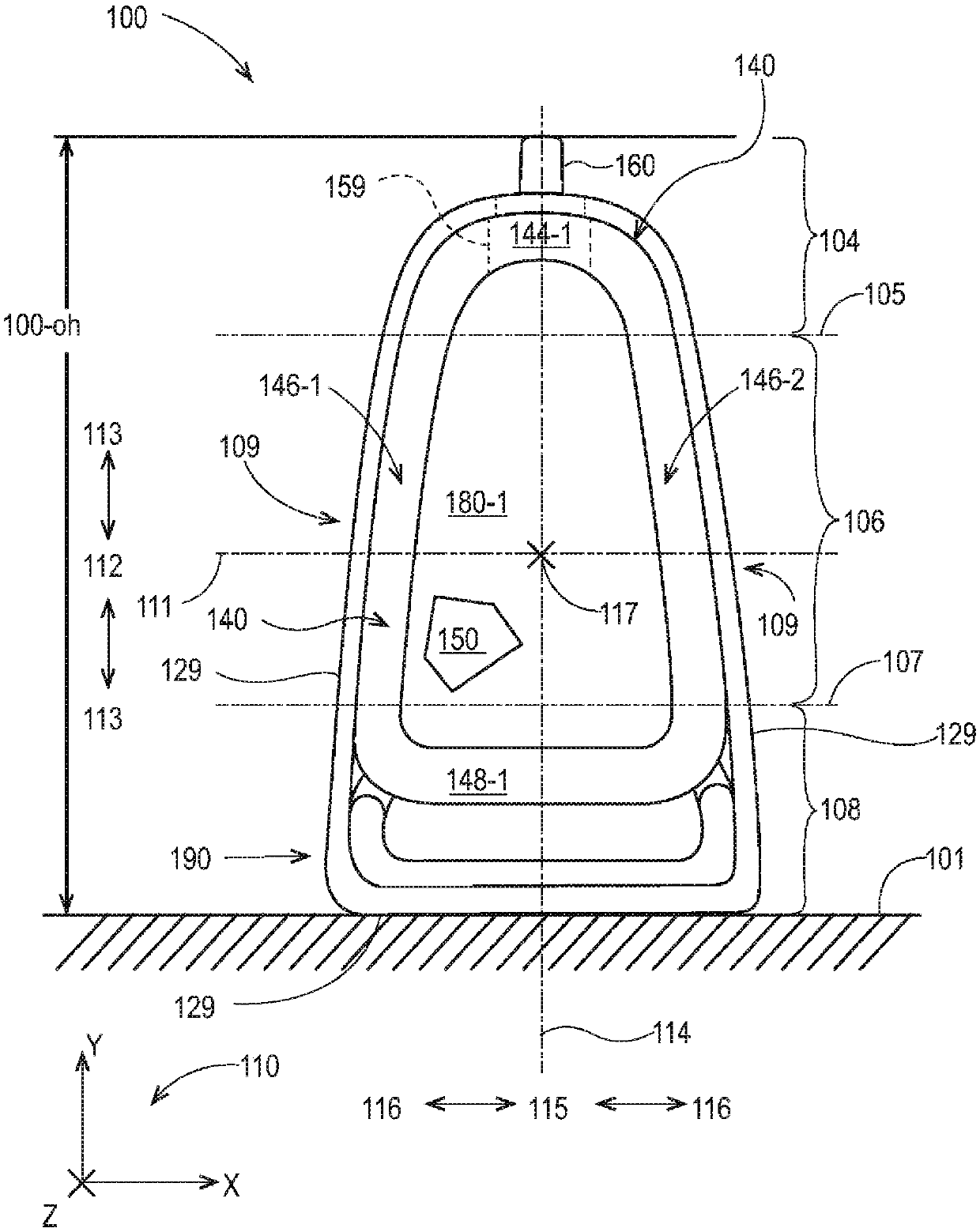 Series of flexible containers