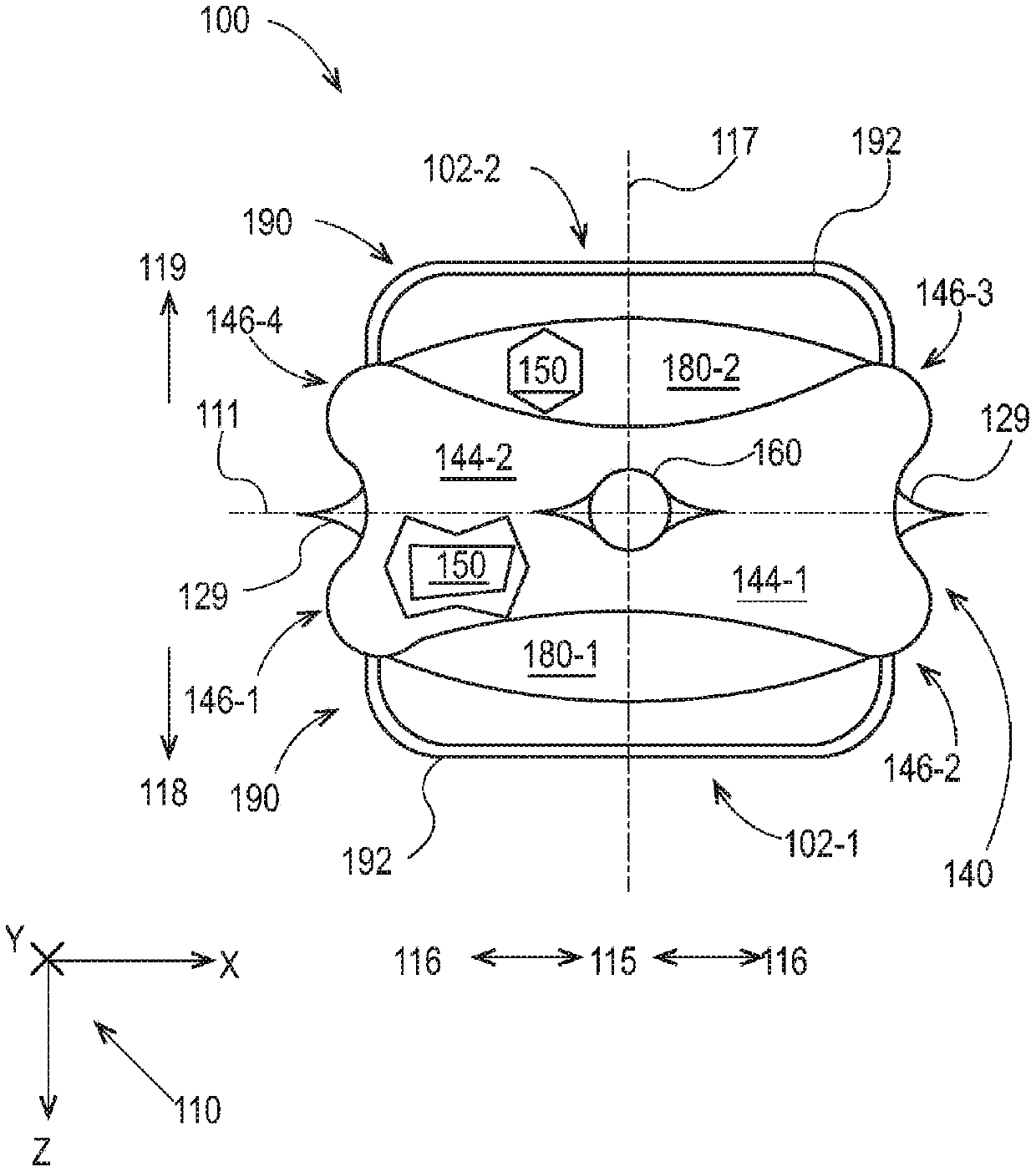 Series of flexible containers