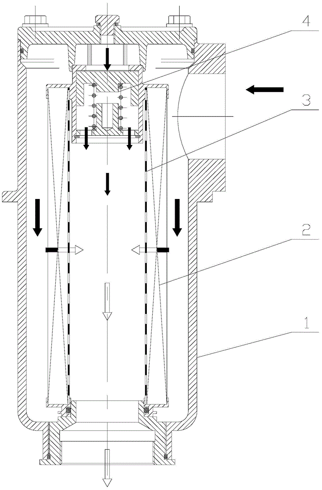 Backflow filter and method of filtering fluid therefor