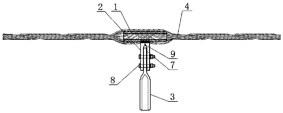 Novel pre-twisted reinforced T-shaped wire clamp capable of preventing wire breakage