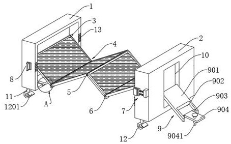 Outdoor emergency folding solar photovoltaic panel structure convenient to store