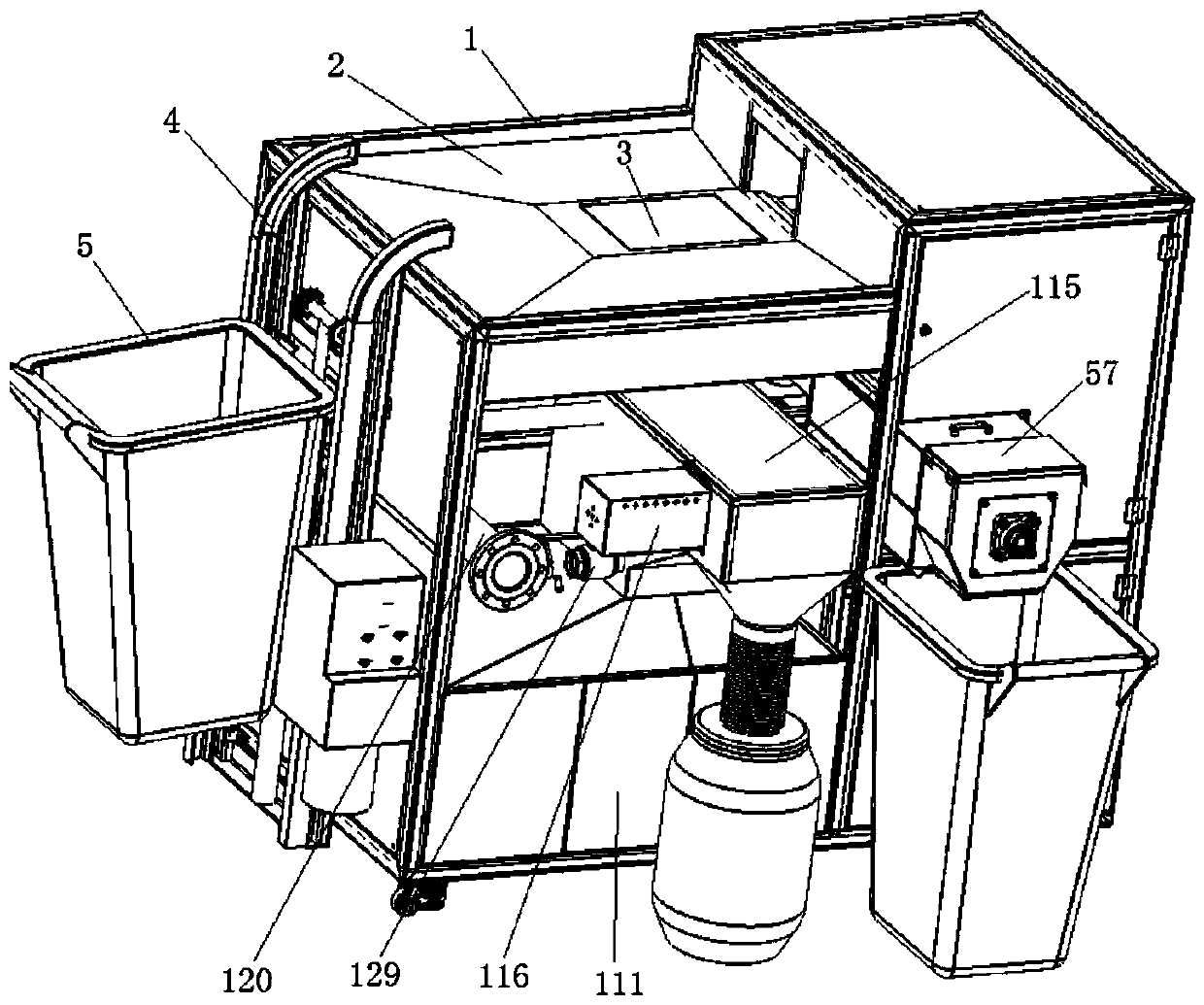 Remote monitoring control system for swill three-phase separation and monitoring method thereof