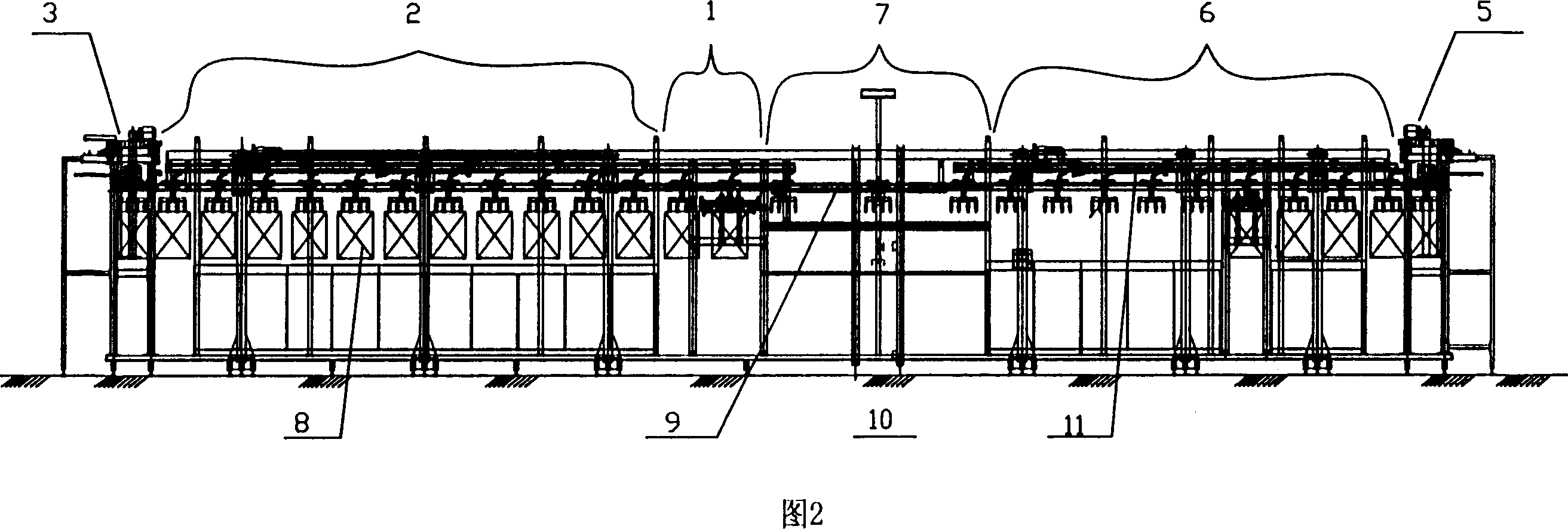 Electroplating machine capable of automatically accessing hanger