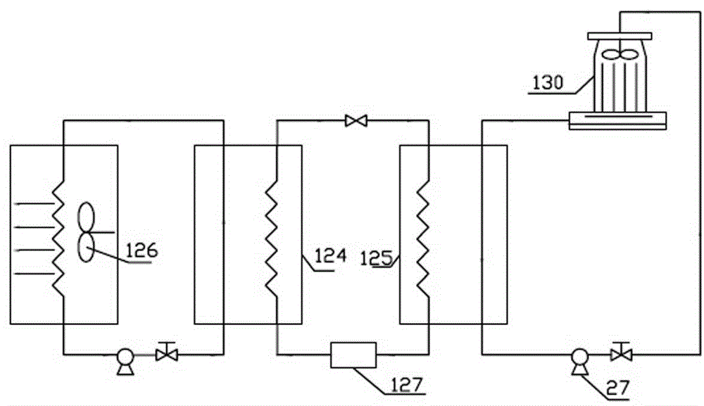 On-line cleaning system and cleaning method for central air-conditioning condenser