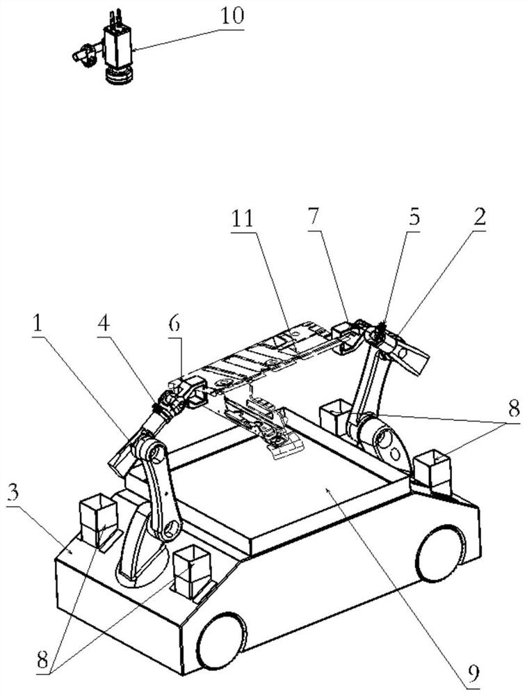 Automatic guiding intelligent double-arm carrying robot