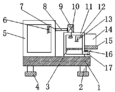 High-efficiency spinning dedusting device