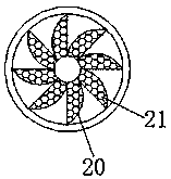 High-efficiency spinning dedusting device