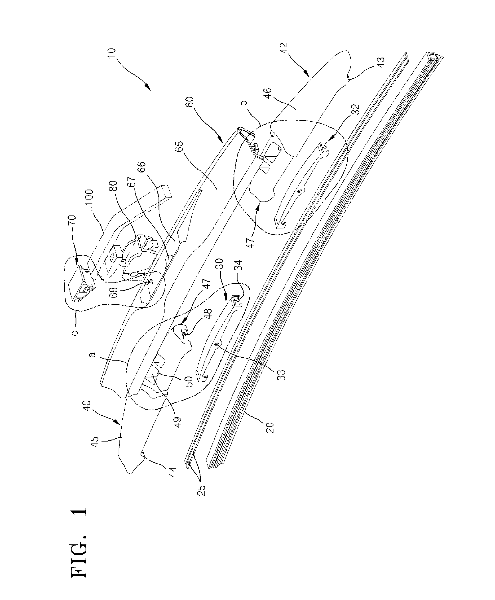 Wiper for vehicle having improved assembling efficiency and reduced weight