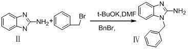 Method for preparing 2-(((1H-benzo[d]imidazolyl-2-yl)methyl)(1-phenmethyl-1H-benzo[d]imidazolyl-2-yl)amino)acetic acid