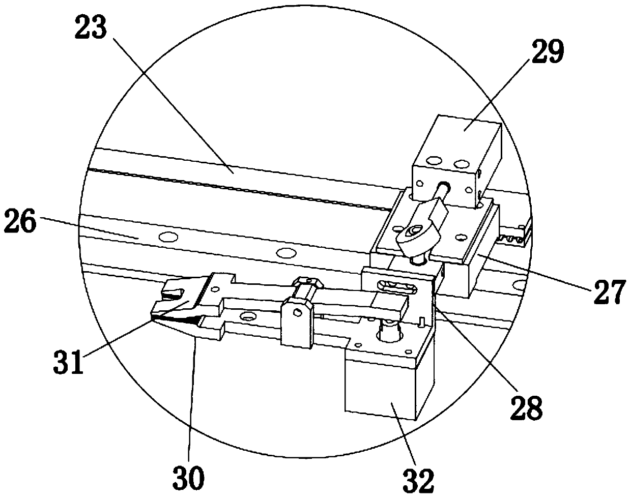 Zipper cutting-off machine