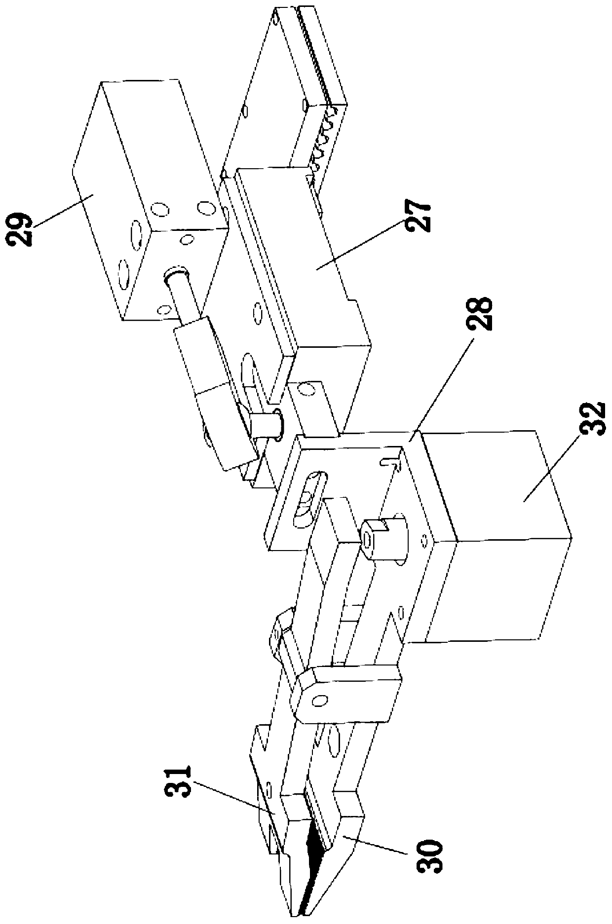 Zipper cutting-off machine