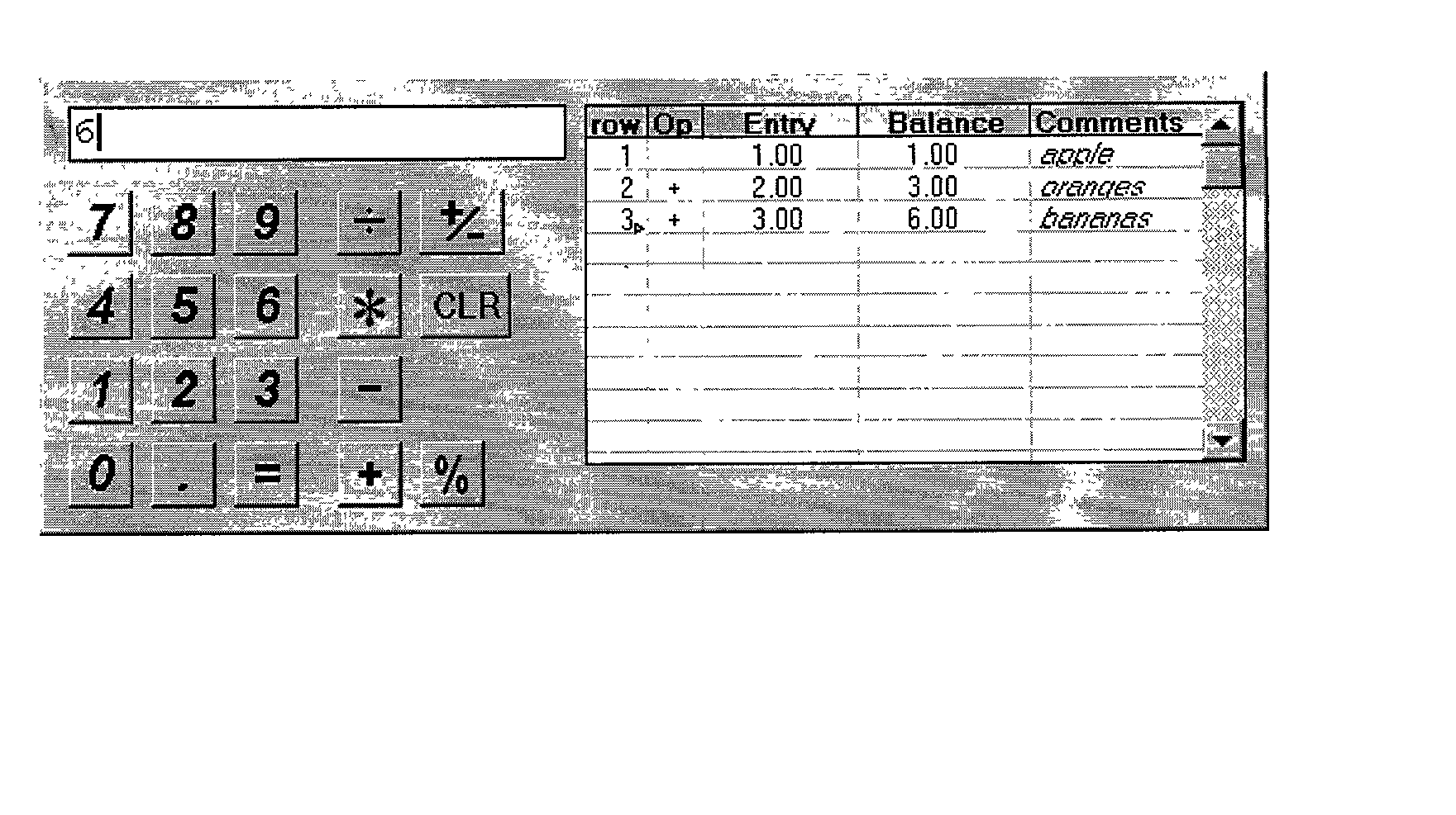 System and method for calculation using vertical parentheses