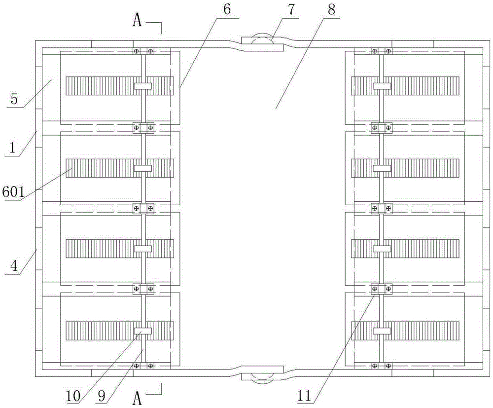 Cable hole plugging device for power cabinet