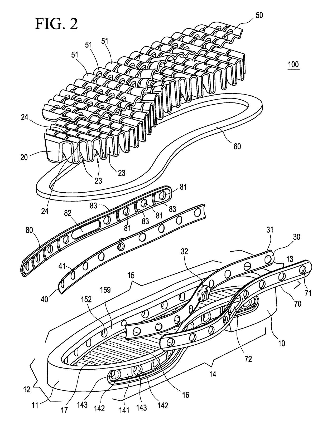 Ventilated shoe