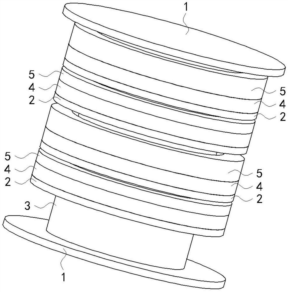 Wide-band-gap efficient vibration isolation structure