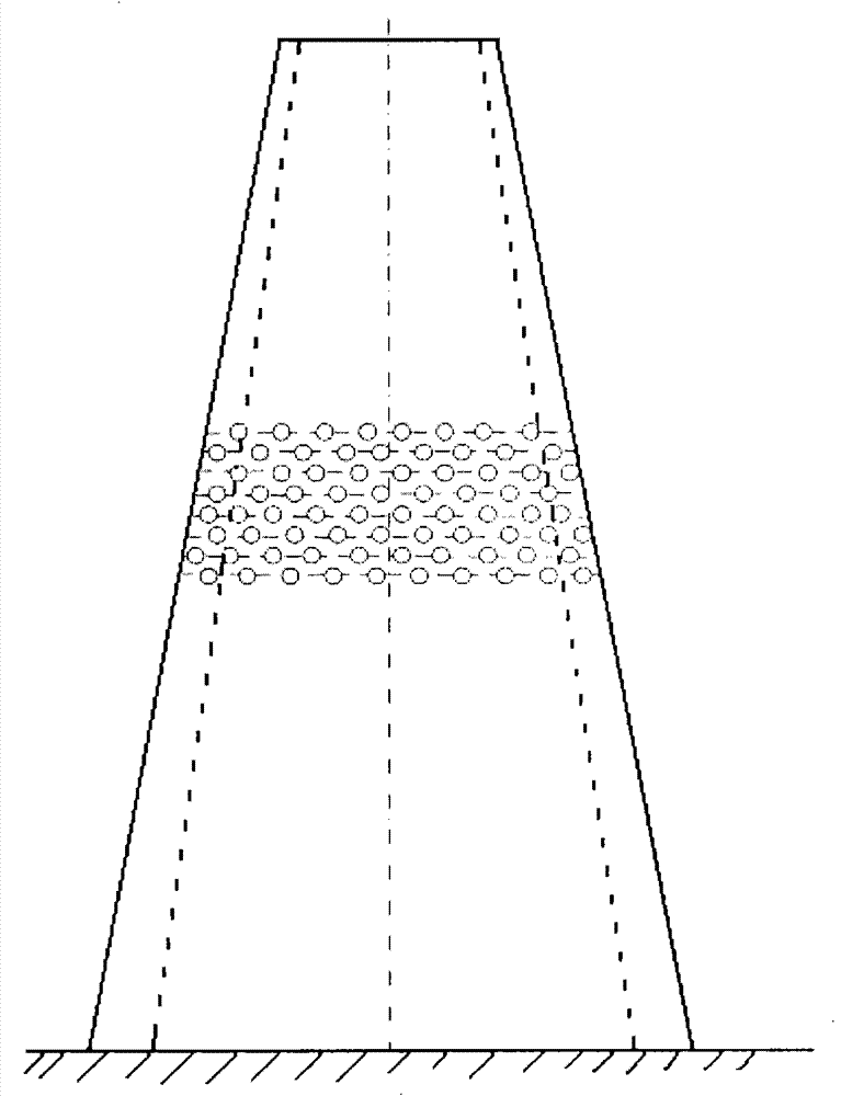 A nested in-situ controlled blasting demolition method for conical buildings