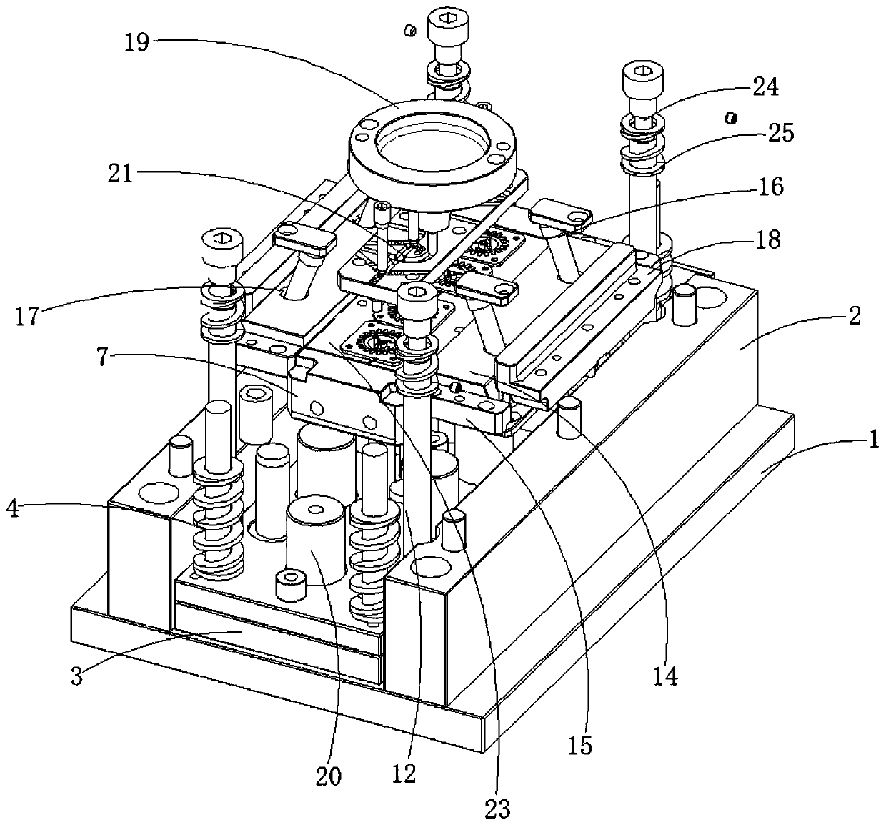 Right-hand worm mold for gas meter