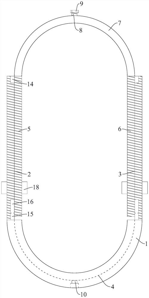 Split type threaded fastener with bidirectional adjusting mechanism