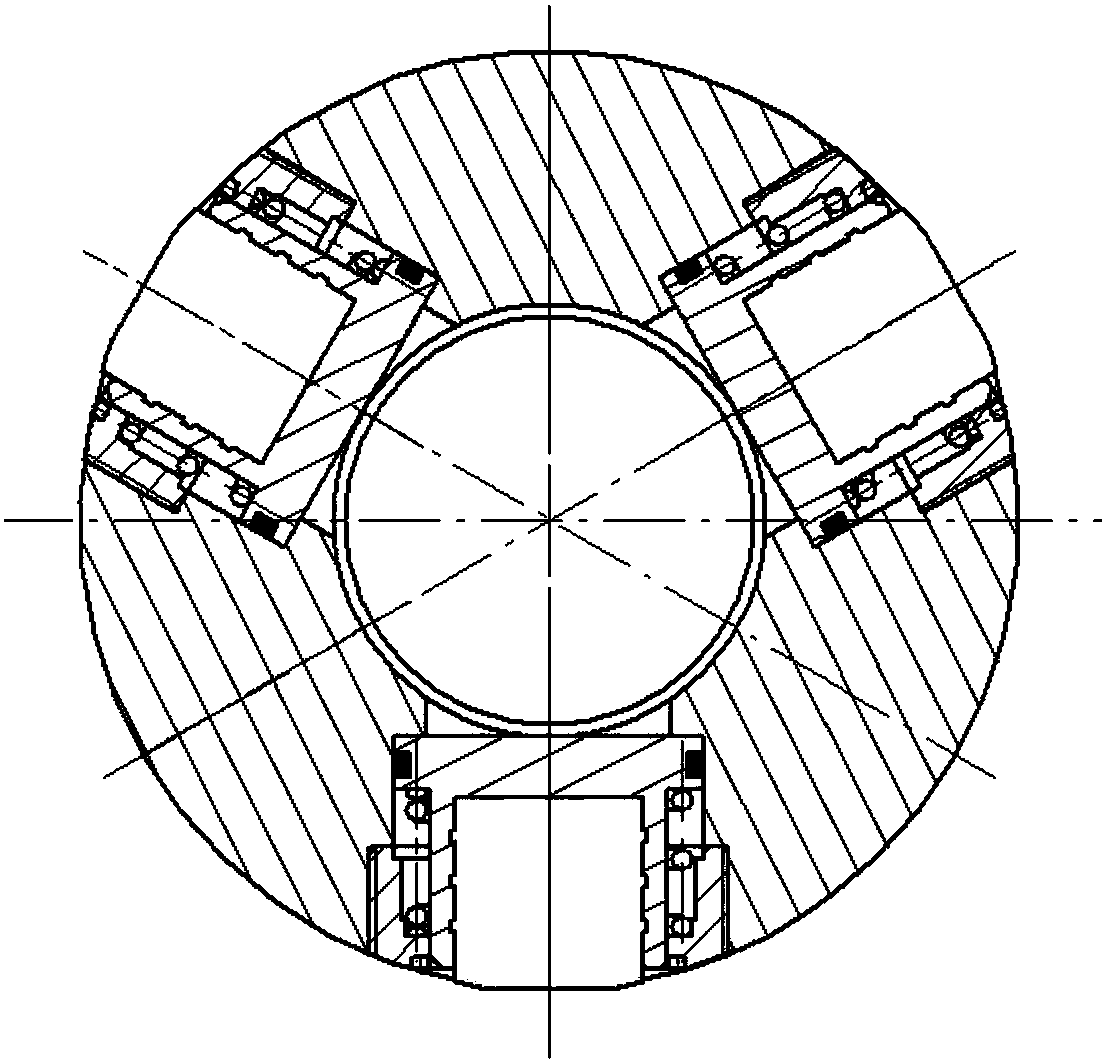 Pressing cap type non-metallic hydraulic anchor