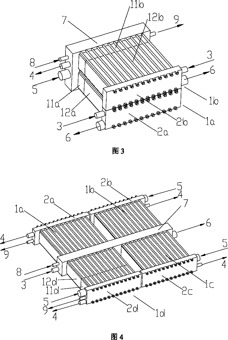 Integrated apparatus used for fuel cell humidifying