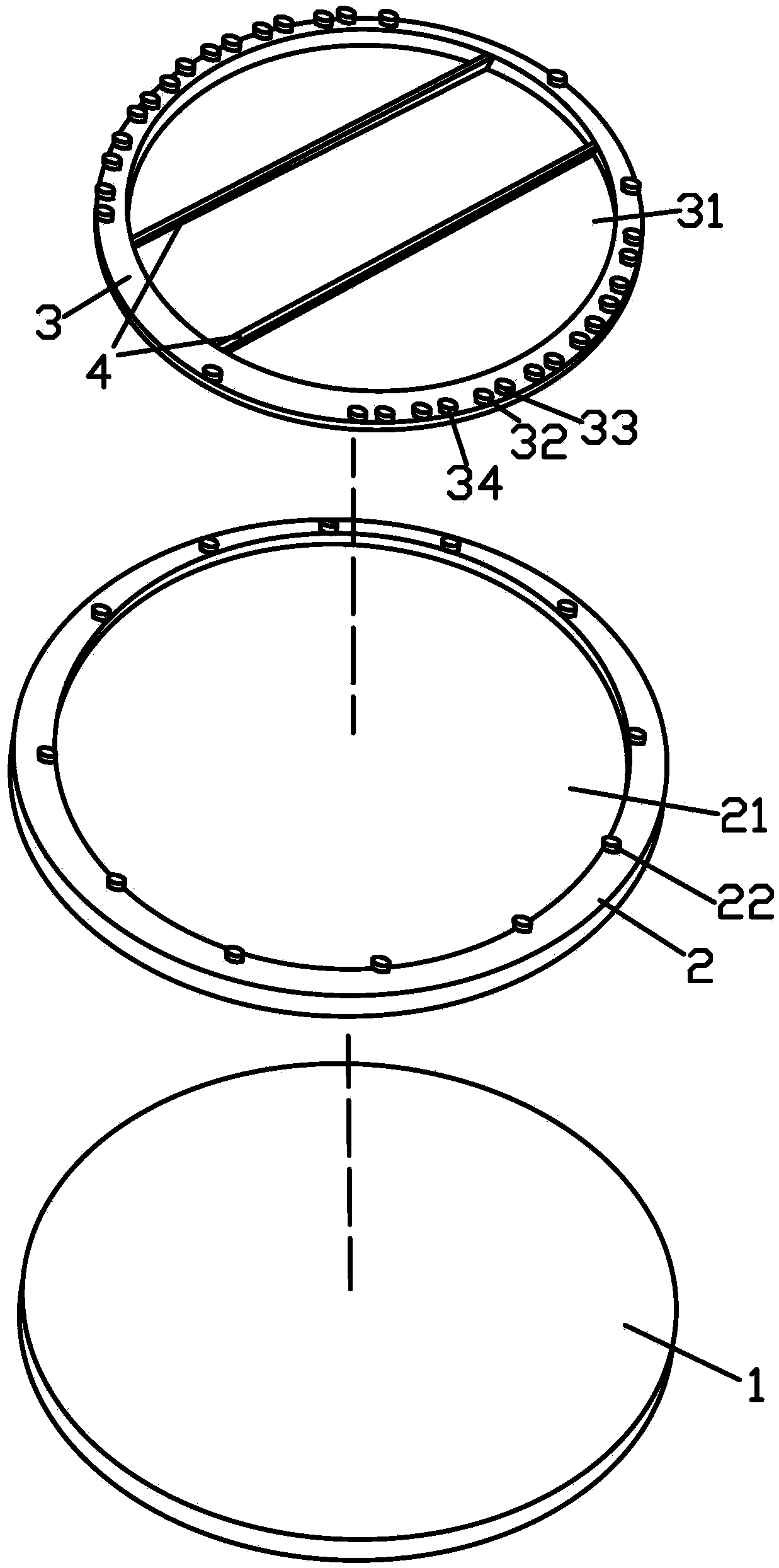 Mold for soldering copper mesh