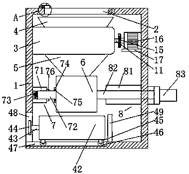 Glass crushing reusing device