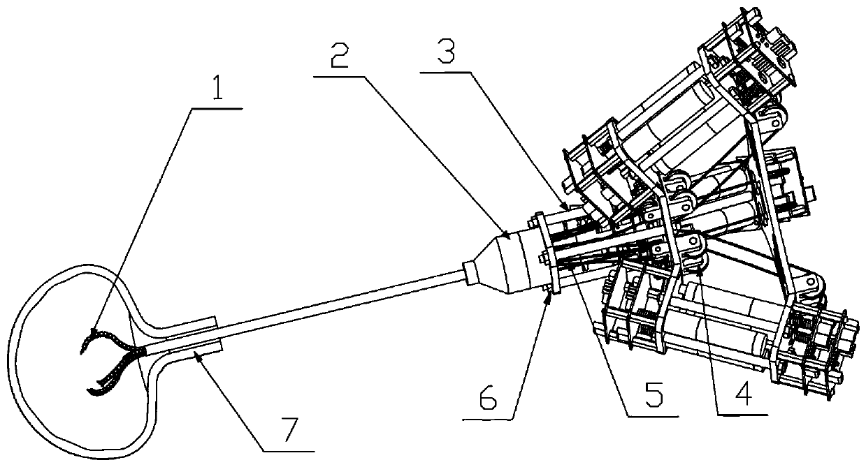 Minimally invasive surgery system adopting self-unfolding flexible micro-operation arm and control method of minimally invasive surgery system