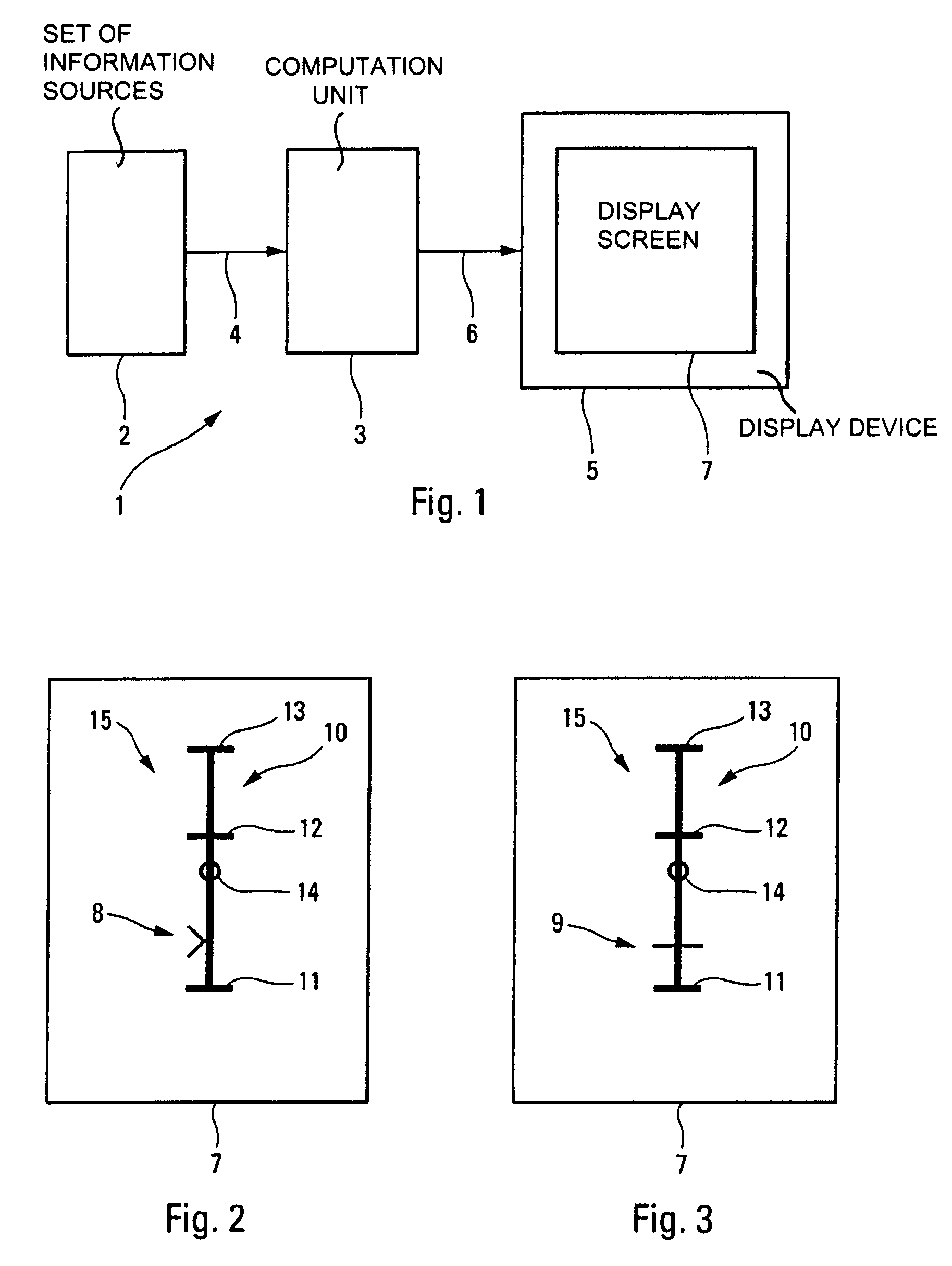 Flight control indicator displaying the aircraft's thrust information