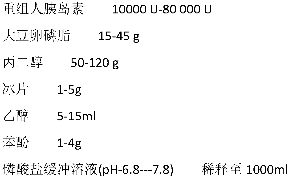 Insulin oral spray and preparation process method thereof