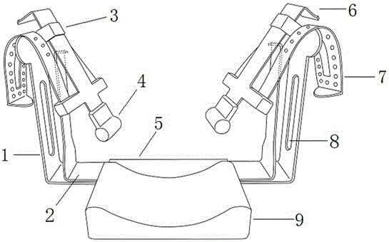 Mandibular mask synchronization holder