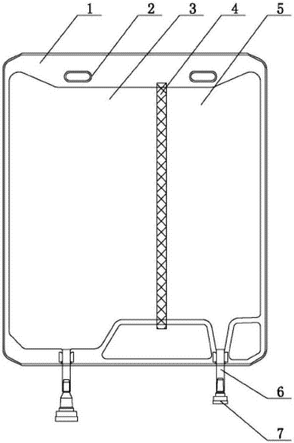 A kind of membrane material for infusion soft bag and its application