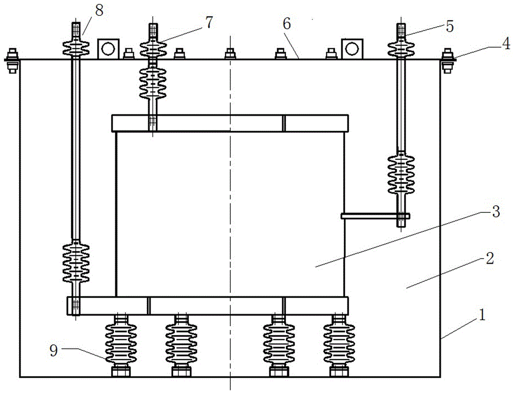 Oil-immersed type split reactor