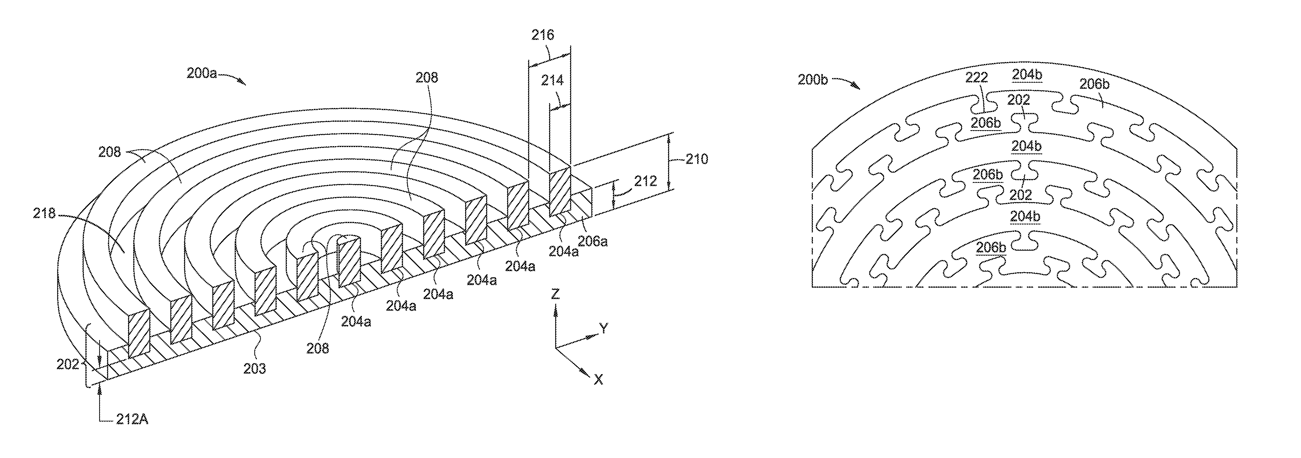 Polishing pads produced by an additive manufacturing process