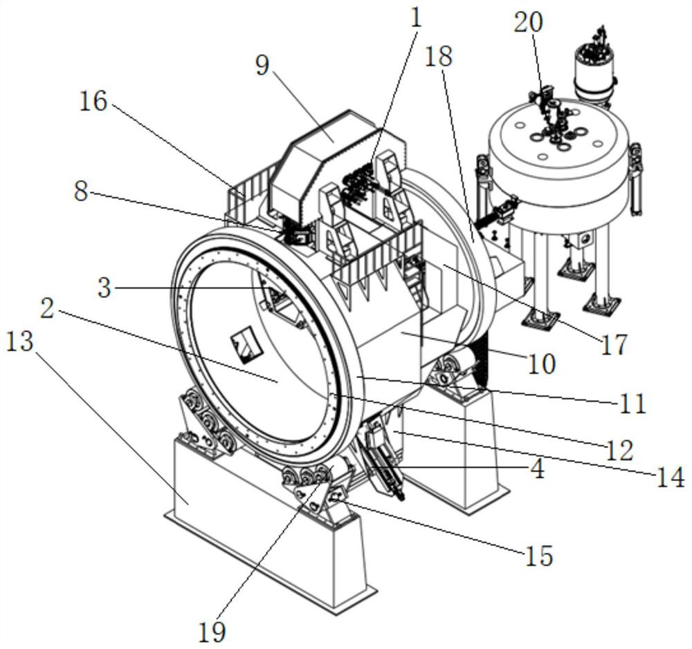 Compact type full-superconducting rotary treatment device