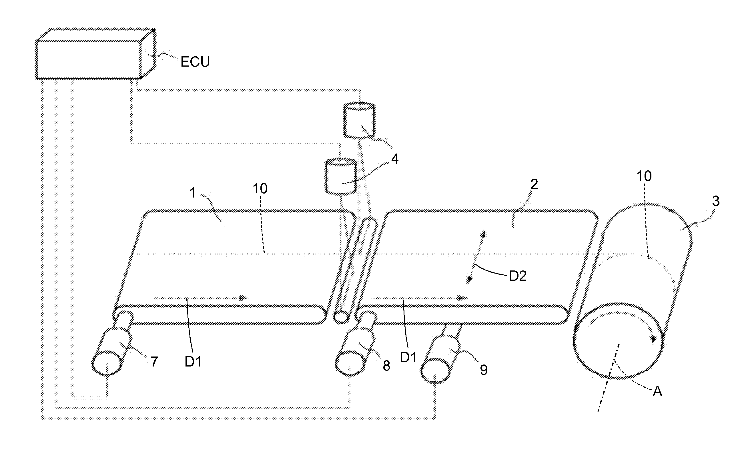 Tyre building method comprising winding an elastomer strip around a building drum