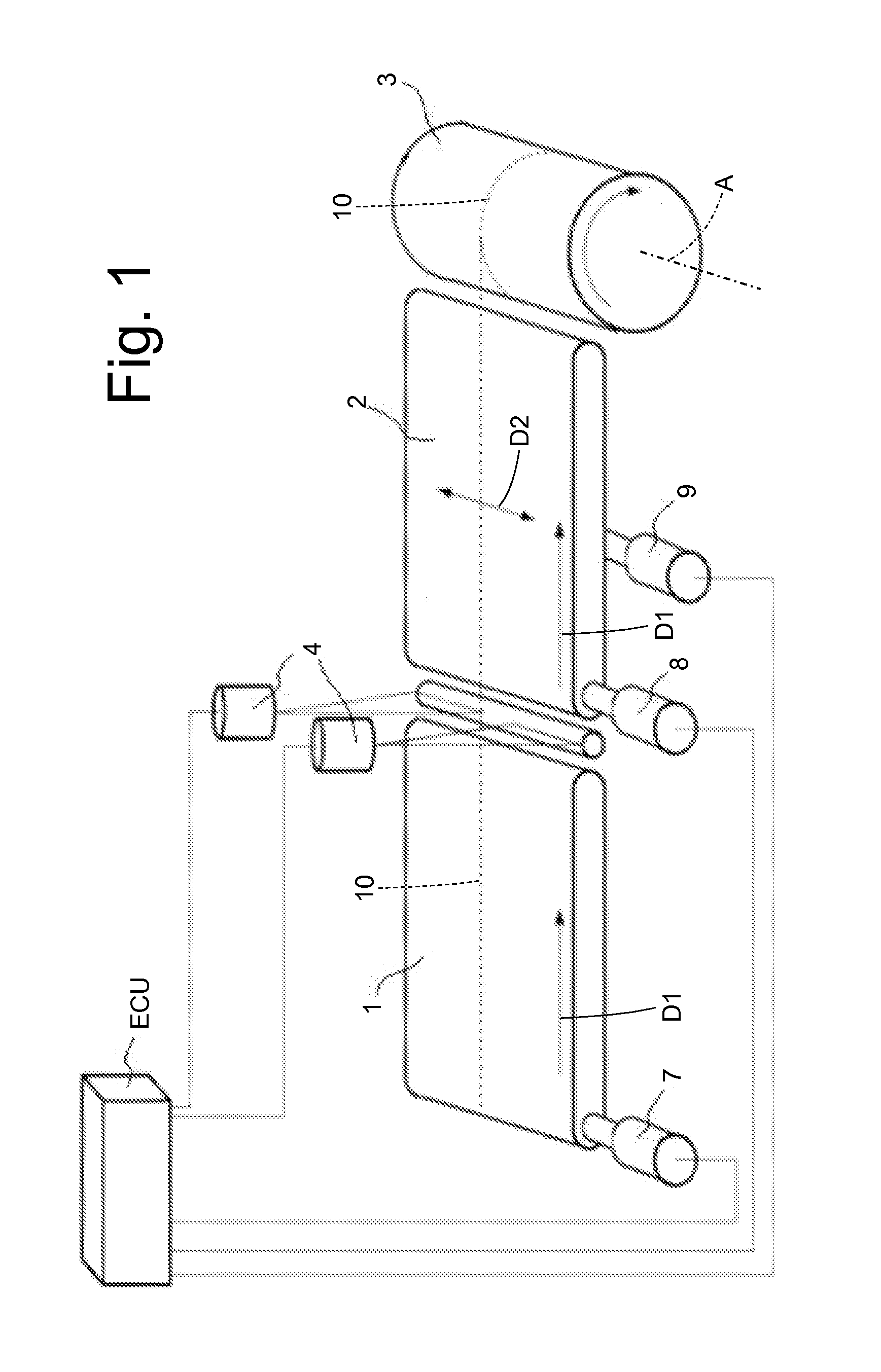 Tyre building method comprising winding an elastomer strip around a building drum