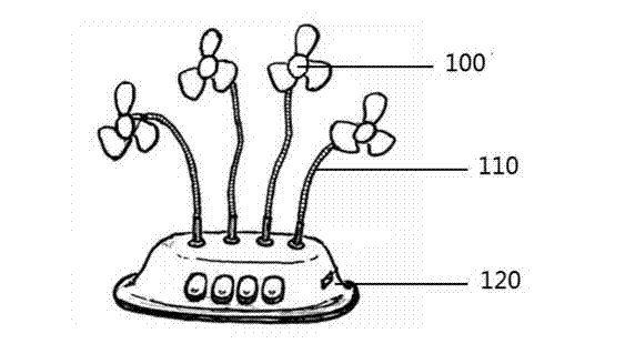 Small multi-head fan