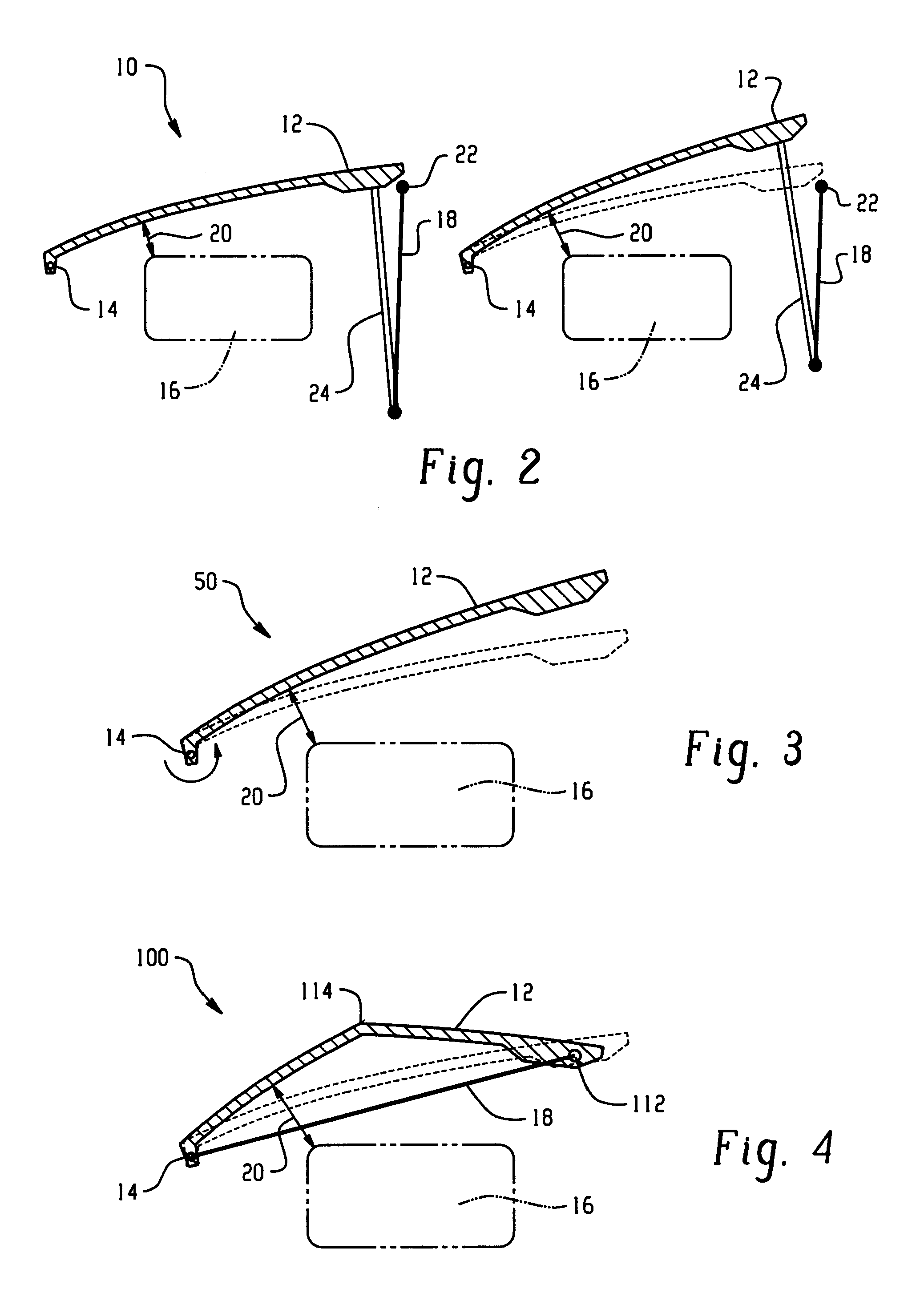 Hood lift mechanisms utilizing active materials and methods of use