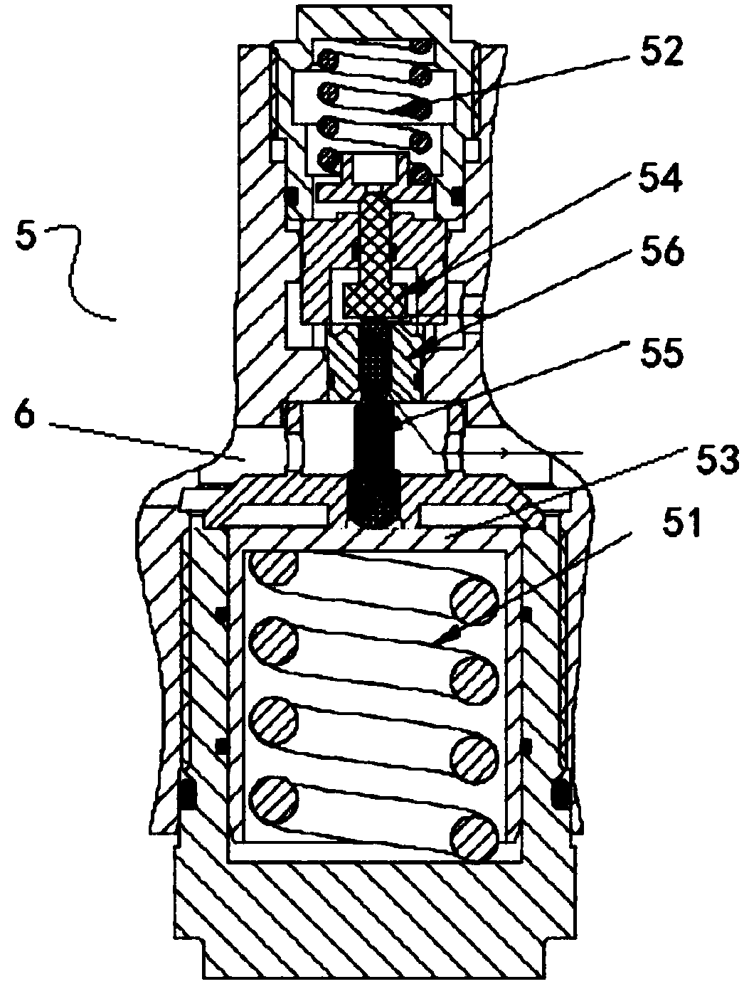 Integrated pressure reducing valve