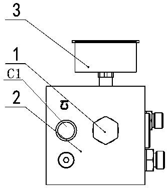 Shovel plate lifting hydraulic control integrated valve block and continuous coal cutter