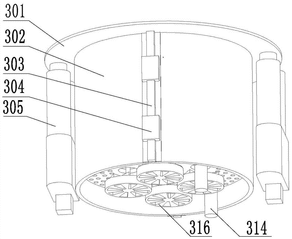 Dust removal mechanism for highly-folded wall surface