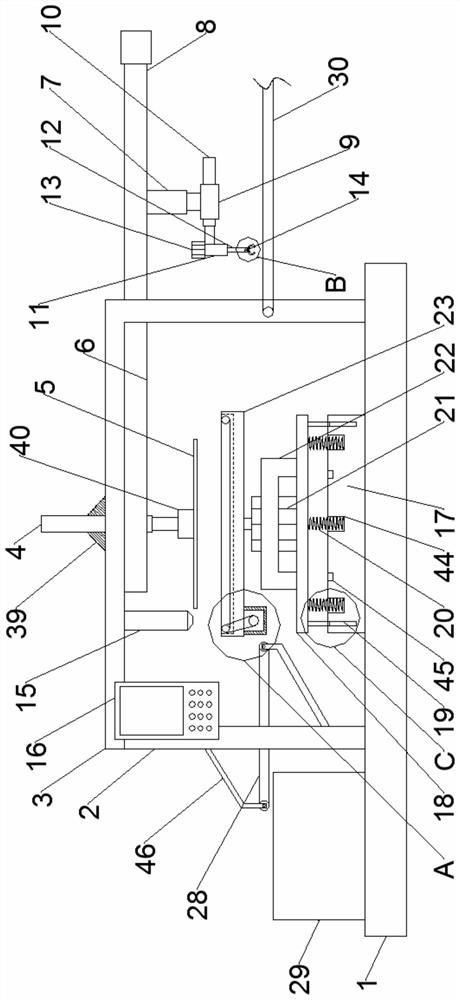 Automatic bra steel ring penetrating and connecting equipment