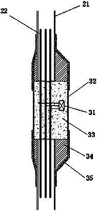 Automatic recognition method for large-volume concrete mold-entering temperature