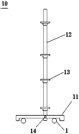 Automatic recognition method for large-volume concrete mold-entering temperature