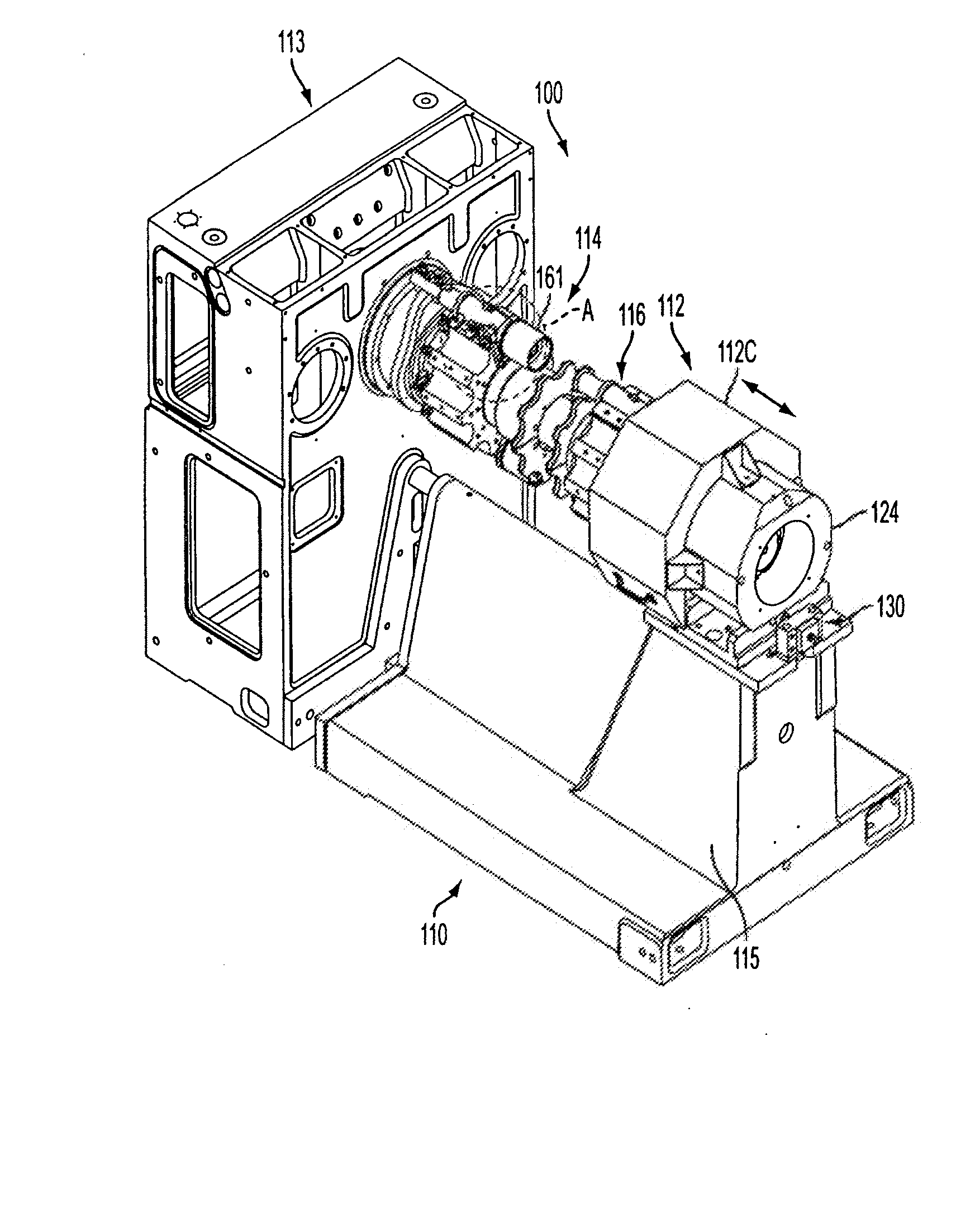 Quick change over apparatus for machine line